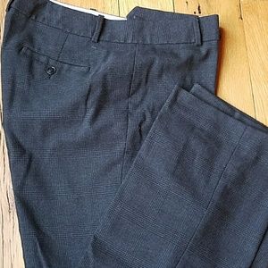 LOFT Gray and black pattern pants